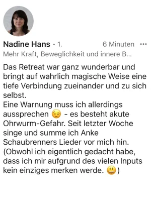 feedback retreat_Hans-Nadine